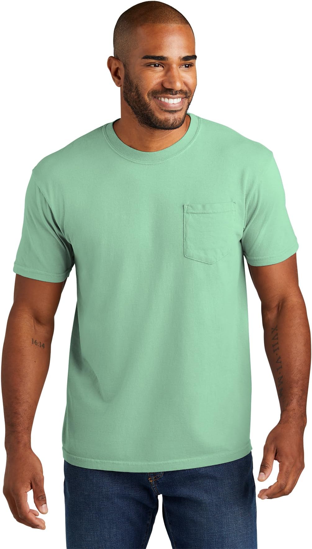 Comfort Colors Men's Adult Pocket Tee T-Shirt, Banana, S
