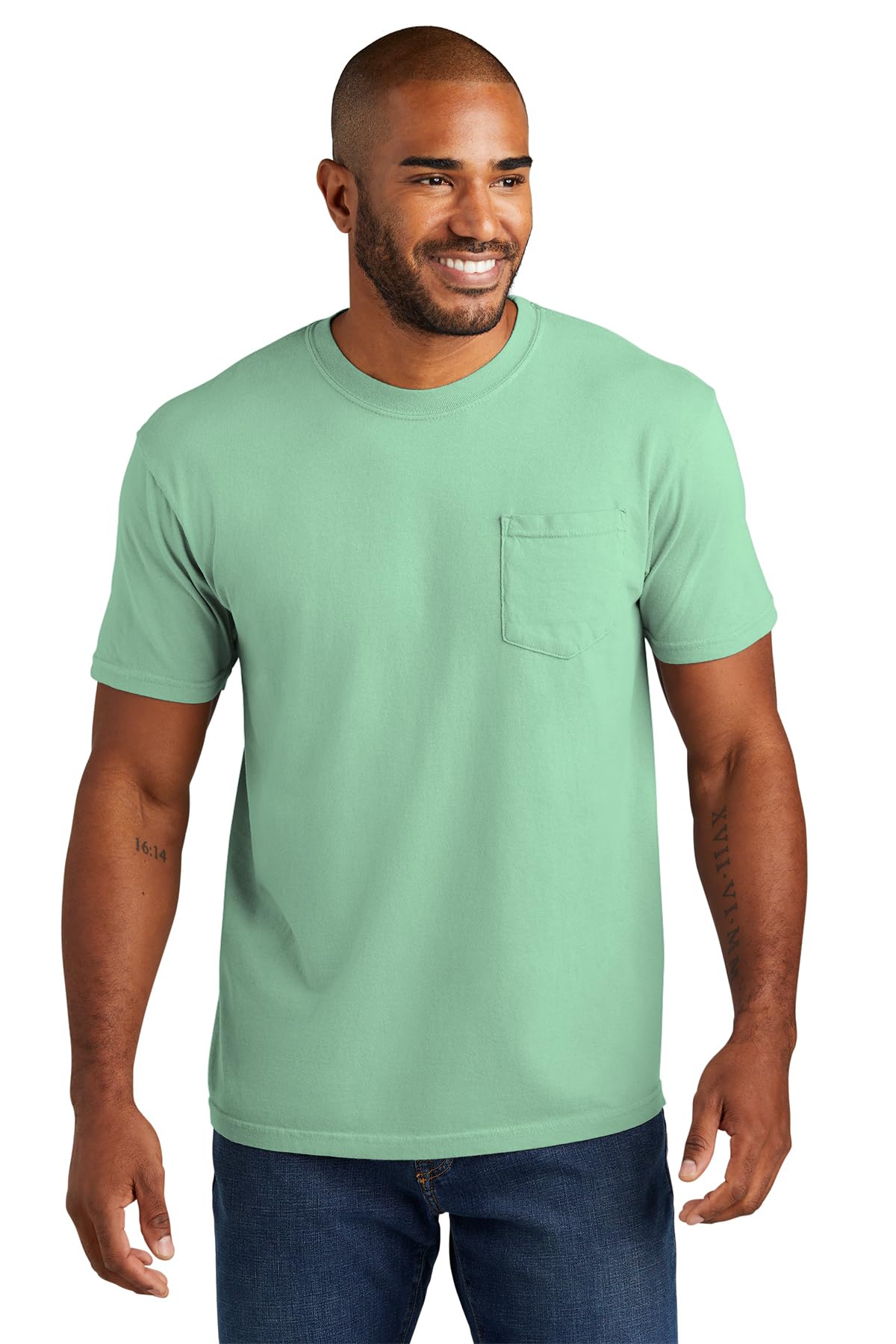Comfort Colors Men's Adult Pocket Tee T-Shirt, Banana, S