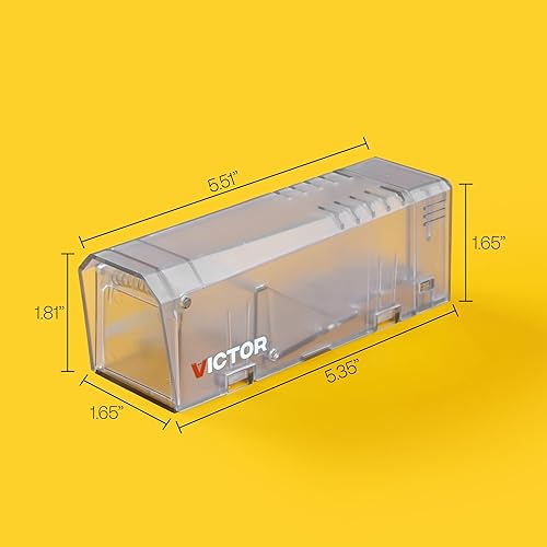 Miniatura 7 de Trampa para ratones Victor Live Catch - 1 trampa - M337 - Trampa para ratones de captura y liberación - Trampas para ratones humanas - Diseño