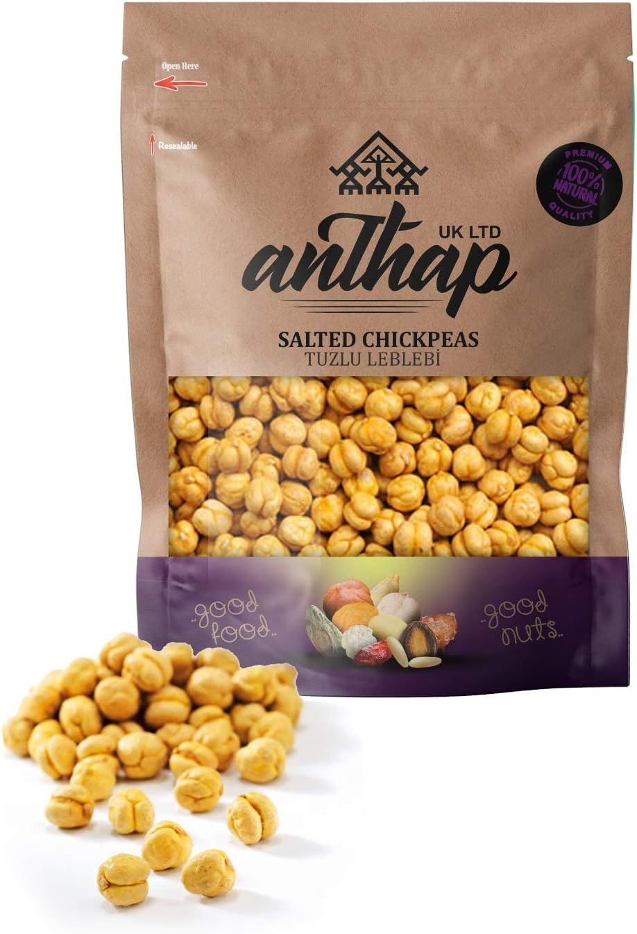 Anthap - Roasted Salted Chickpeas - 1kg