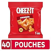 Vista 4 de Cheez-It Galletas de queso, galletas horneadas, aperitivos para el almuerzo, originales (40 paquetes)