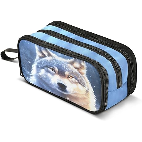 Wolf Pencil Case for Kids