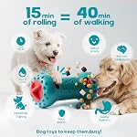 Interactive Dog Toy, Adjustable Treat Dispensing Toys to Keep Them Busy,Dog Enrichment Toy s for Brain Stimulation, Cognitive Toys for Puppy Puzzle Toy to Reduce Boredom-Gift for Cats(Nylon)