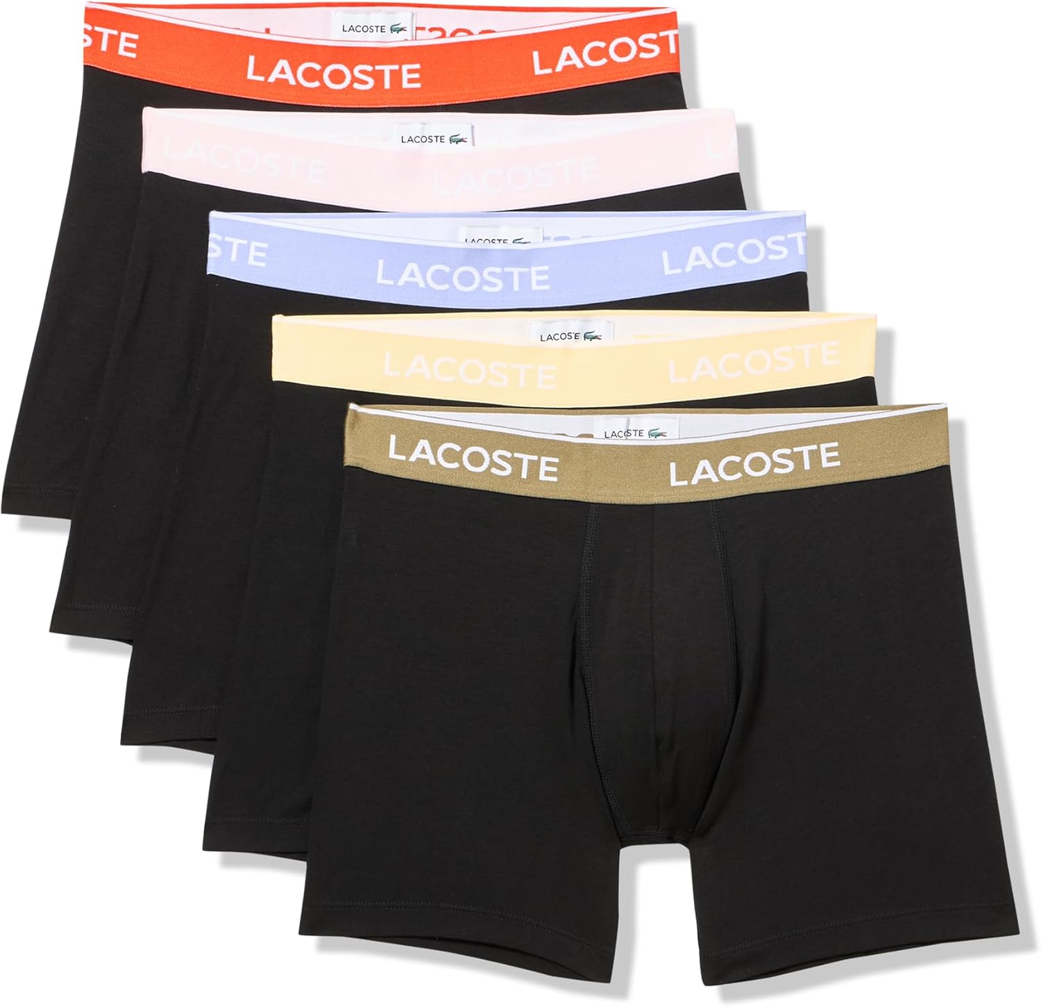 Lacoste Men's Cotton Stretch Jersey Trunks 3 Pack