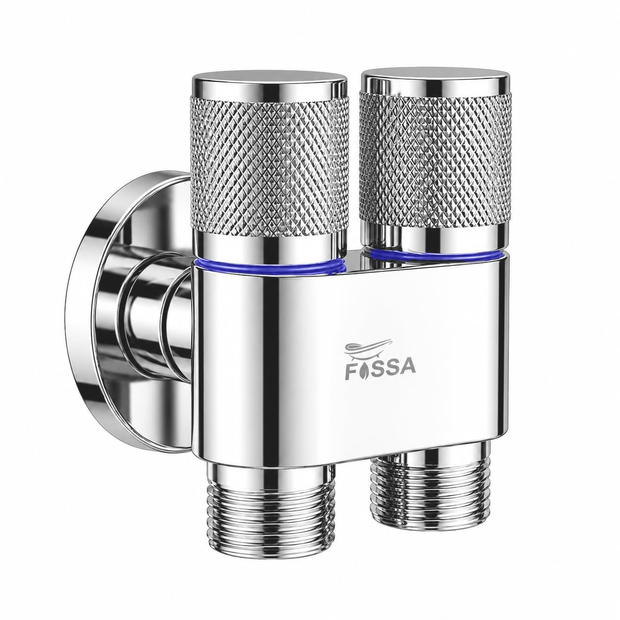 Fossa 1-Year Warranty Galaxy 2-Way Washing Machine Faucet Stainless Steel – Wall Mounted Water Tap for Toilet, Dishwasher, Laundry | Space-Efficient Angle Valve- Silver Matte Finish (Without Nozzle)-image-24