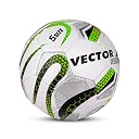 Vector X Venomous PVC Machine Stitched Indoor/Outdoor Water-Resistant Football + Pump with Butyl Bladder, White-Green, Size 5, Suitable for Match and Training for Adults 15+ Years gallery image