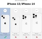 ZTOFERA for iPhone 13/14 Case Fit for MagSafe, Dots Pattern-White | Built in Magnetic Support Magnetic Accessory | Cute Polka Dot Pattern | Hard PC Back+Soft Layer Dual Protective Phone Case