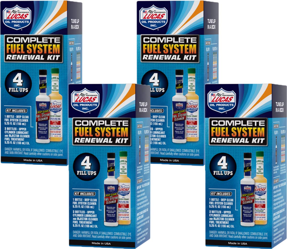 Lucas Oil Complete Fuel System Renewal Kit - 4 Pack