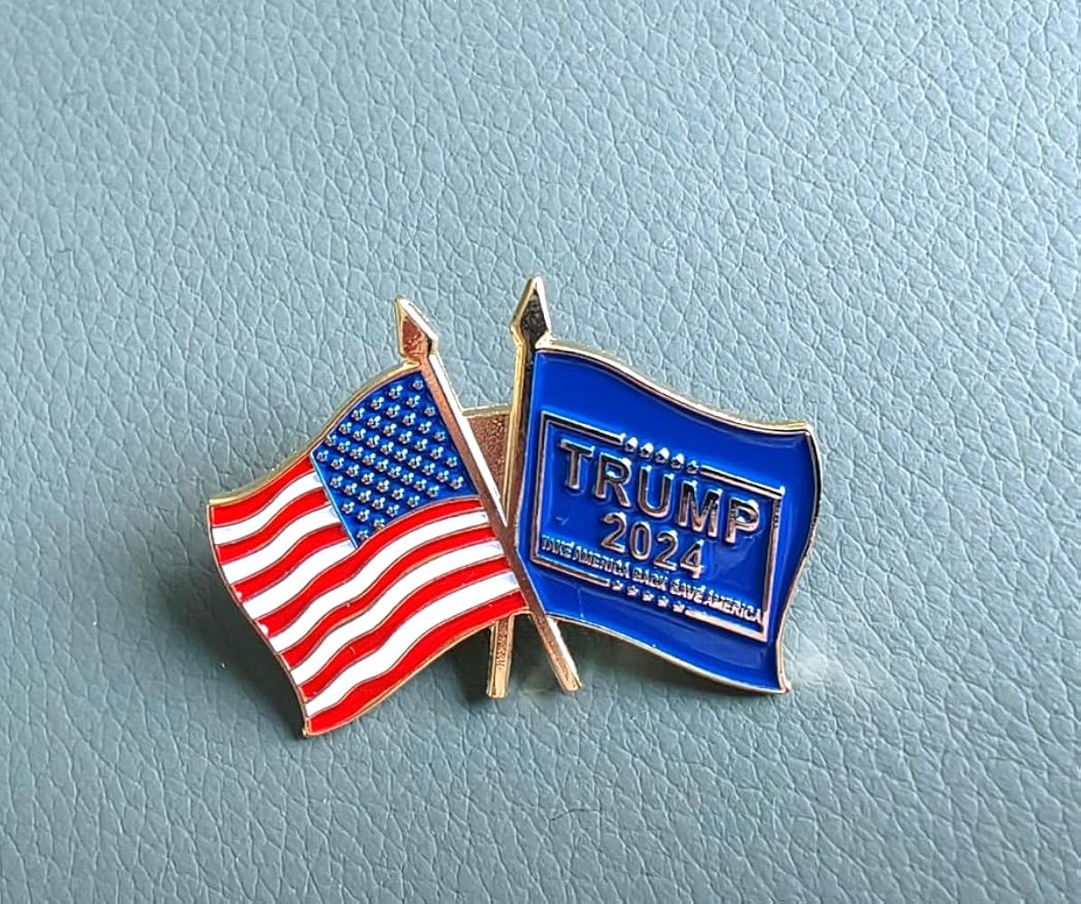 Amazon.co.jp: トランプ2024ピンバッジブローチ トランプ大統領