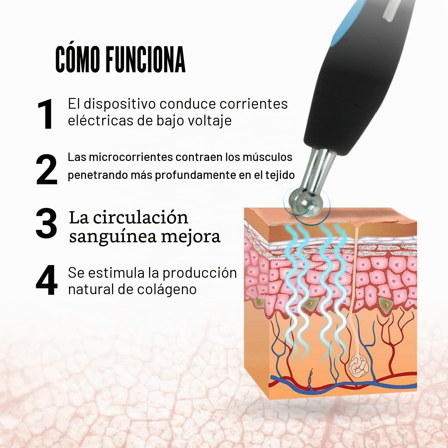 Dispositivo GESS MT para terapia de microcorriente, masaje de rodillos, eliminación de arrugas antienvejecimiento, tonal para la piel, cuidado, levantamiento facial