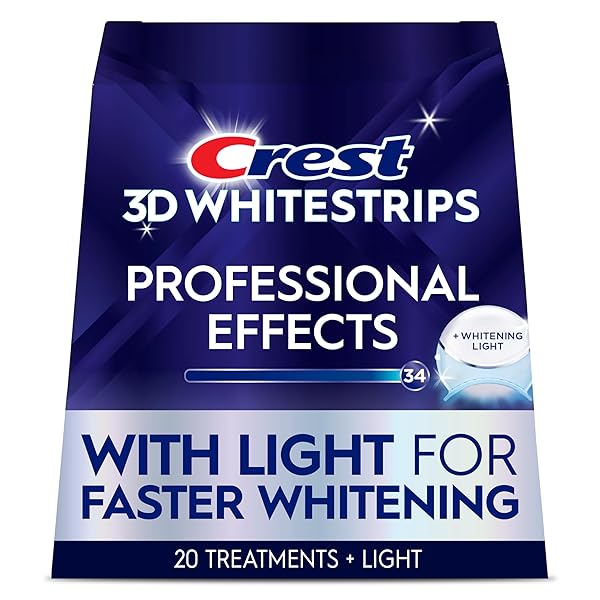 Crest 3D Whitestrips Professional Effects – Teeth Whitening Kit, 22 Treatments (20 + 2 Bonus), Each with 1 Upper/1Lower, 44 Strips – Crest 3DWhite Teeth Whitening Strips