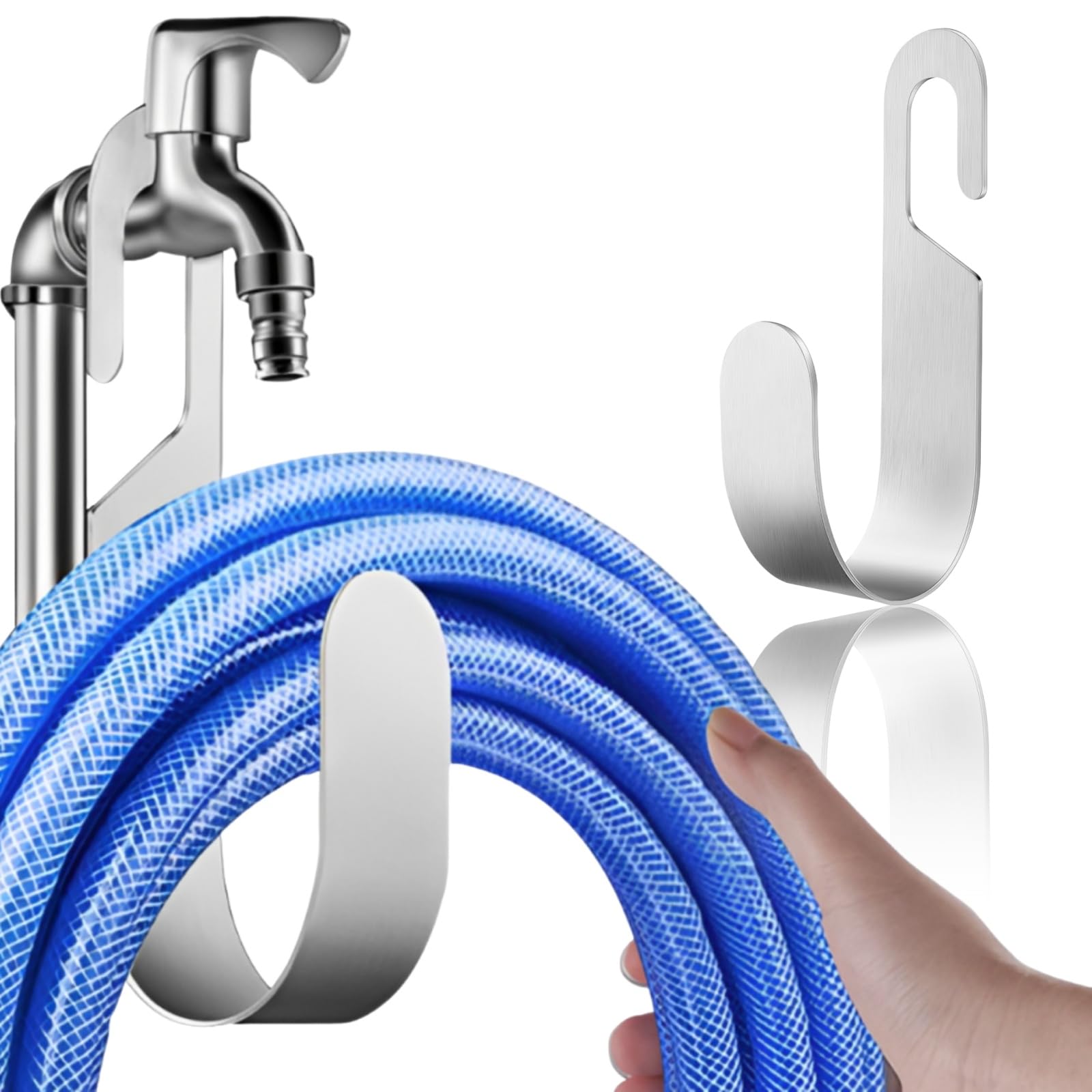 Amazon | Khers ステンレス製 ホースハンガー ホース掛け ホース