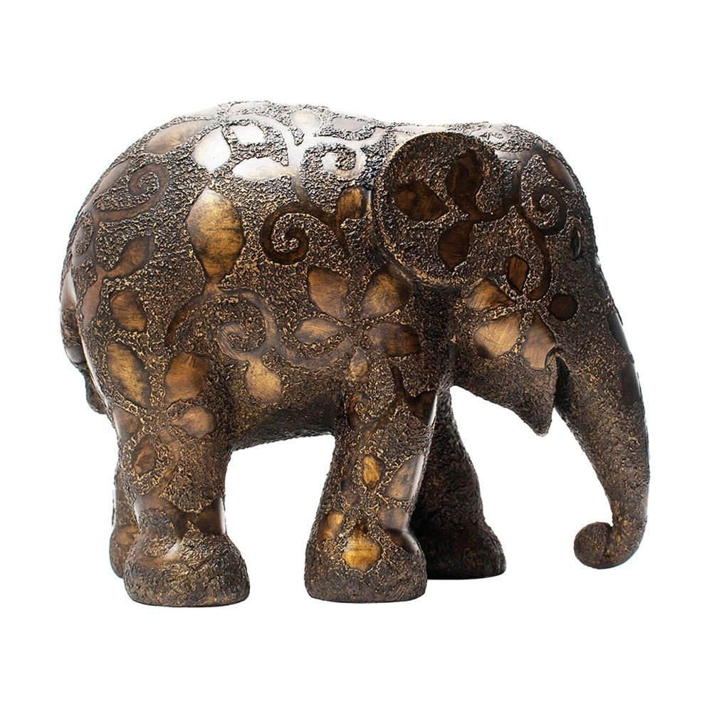 ELEPHANT PARADE Limited Edition Replica Elephant - Golden Clovers (10cm)