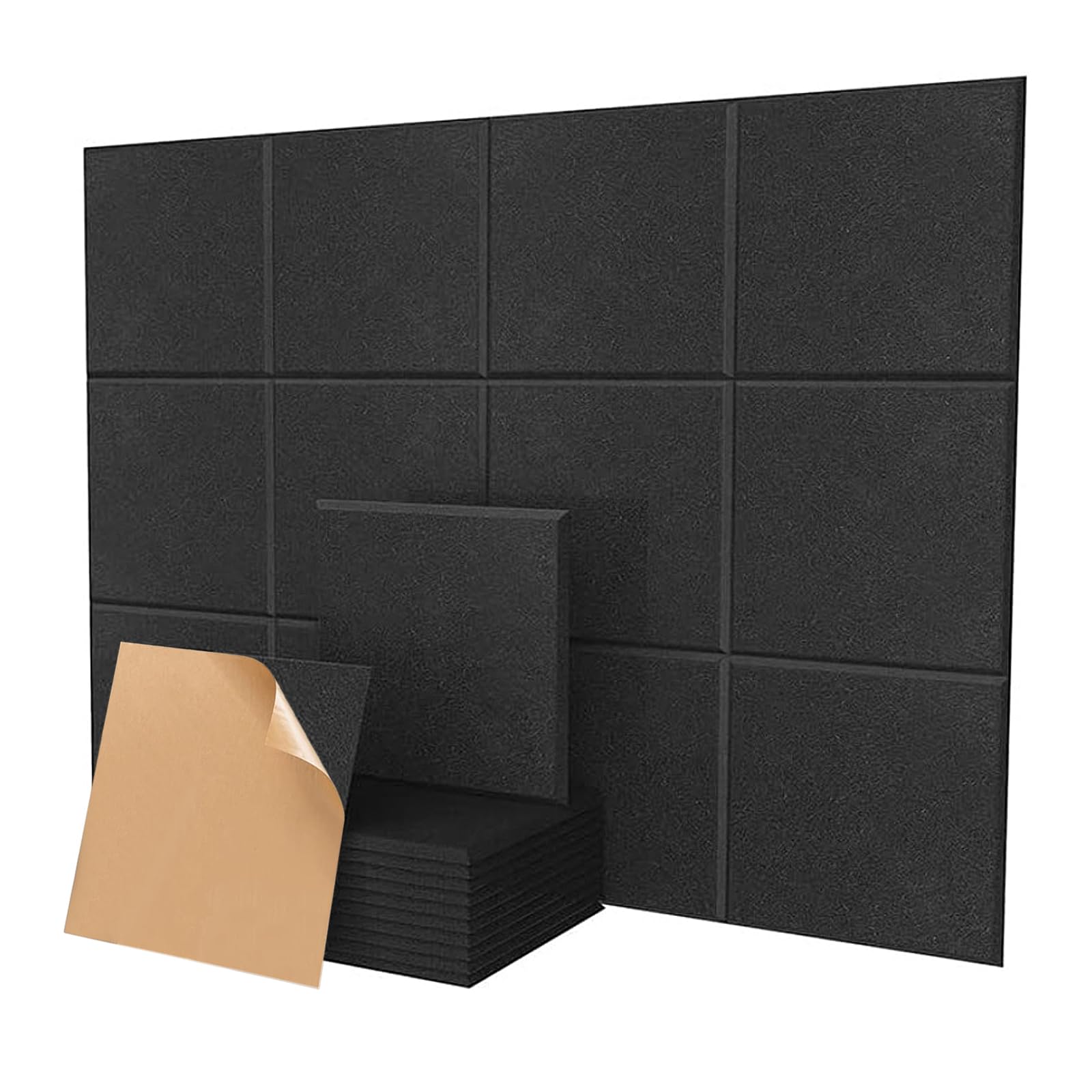 Zelfklevende akoestische panelen, set van 8 akoestische Zelfklevende akoestische panelen, set van 8 akoestische