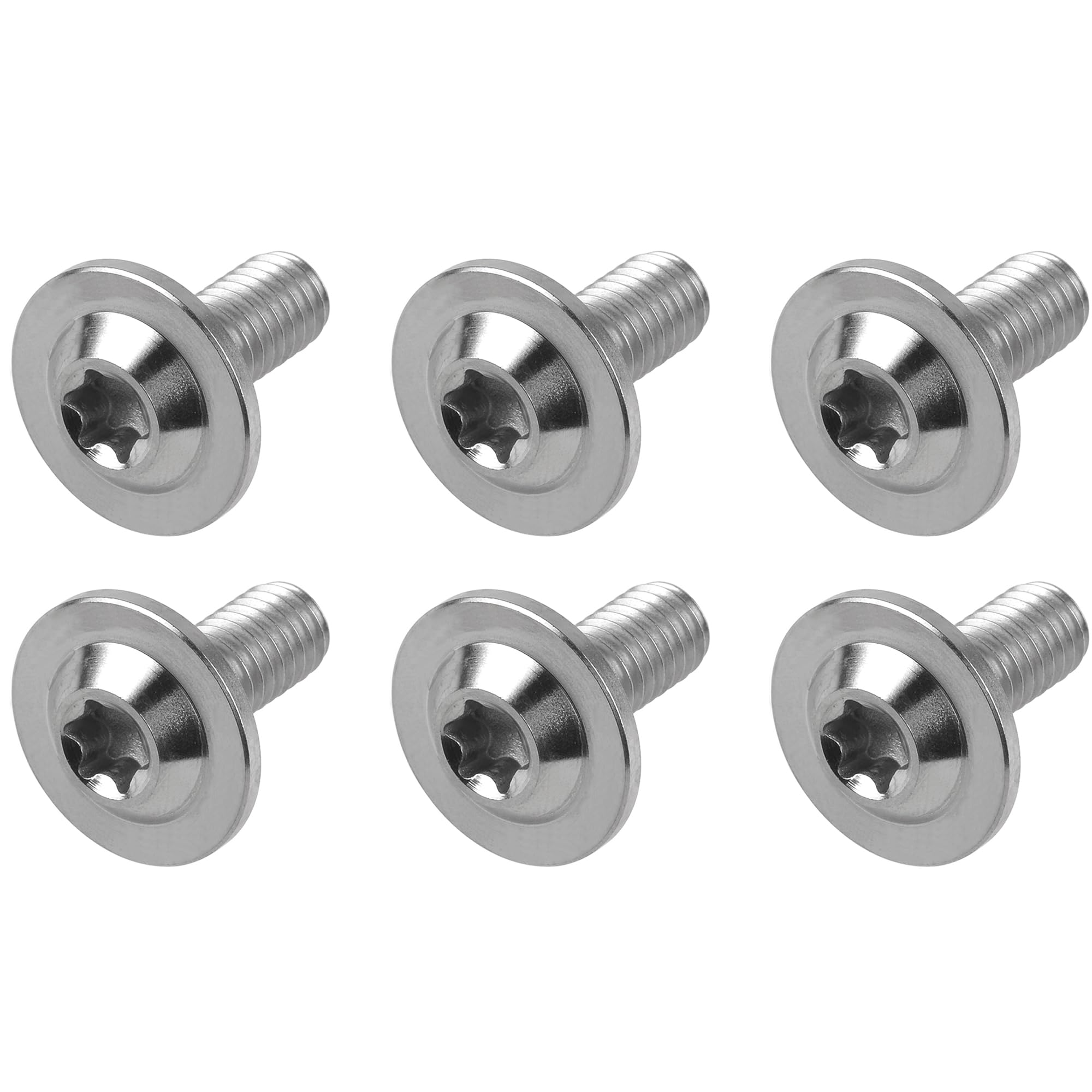 DWAMMEBRS Bolt M6x10 15 20mm Torx Head Screw For Bike Brake Lever Stem Parts Fasteners Pack Of 6(Titanium,M6x15mm)