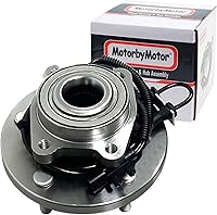 Vista 15 de MotorbyMotor 513188 Cojinete de rueda delantera y conjunto de cubo de 6 lengüetas con ABS para Chevy Trailblazer SSR, GMC Envoy, Buick Rainier