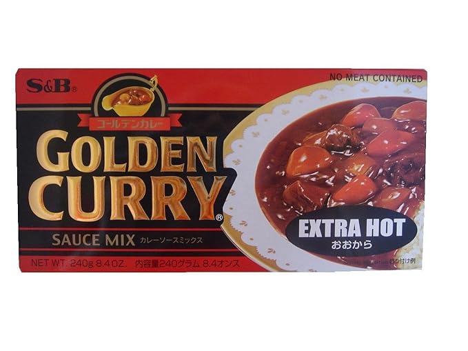 S B Golden Curry Sauce Mix Extra Hot 8 4 Ounce Pack Of 5 Japanese Curry Grocery Gourmet Food Amazon Com