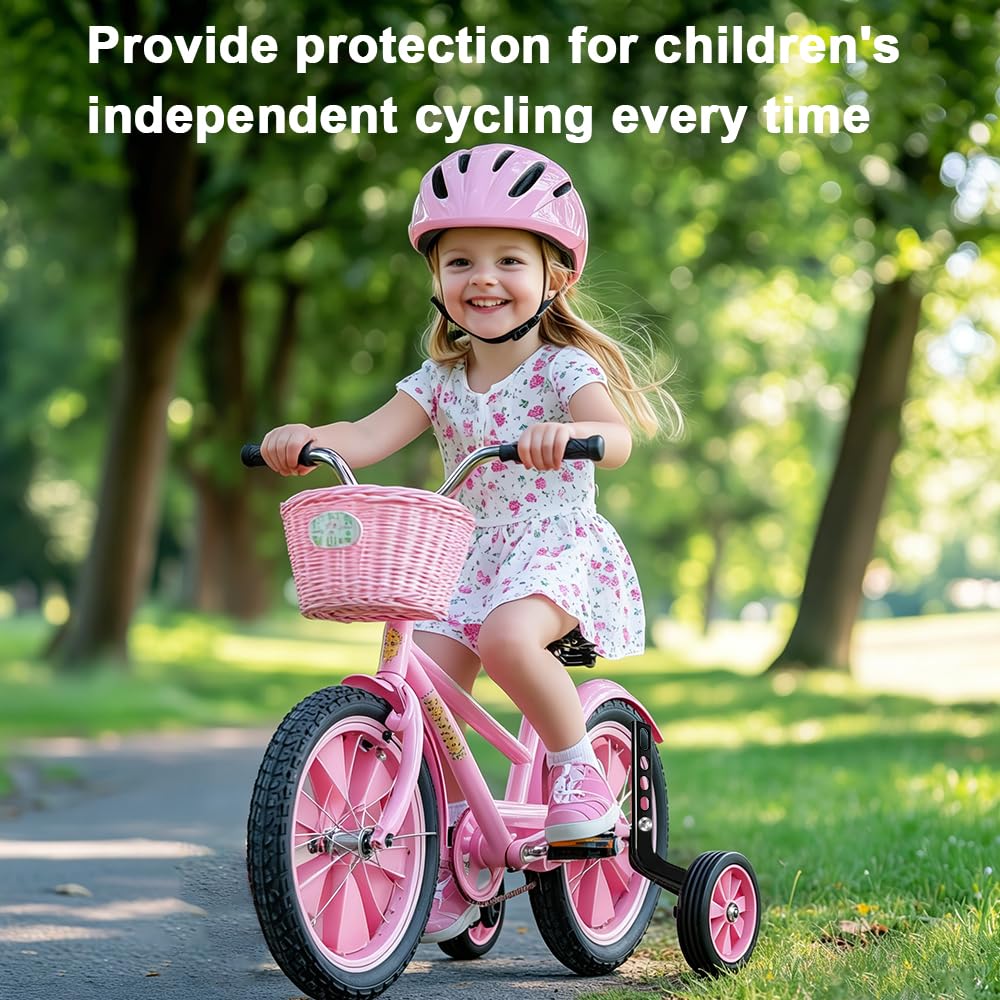 Ruote Ausiliarie Per Biciclette, Ruote Da Allenamento Per Bicicletta, Rotelle Bici Bambino, Ruote Bici Bambino, Rotelline Per Bici Bimbo Per Bici A Velocità Singola Da 12 14 16 18 20 Pollici