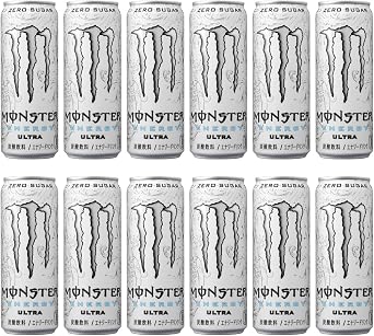 Asahi Beverage Monster Ultra Can 12 x 12 Bottles Energy Drink + Exclusive Asahi Beverage Monster Ultra Peach Chee Keen 12 x 12 Bottles Energy Drink Exclusive