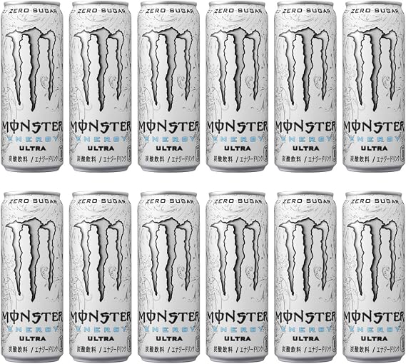 Asahi Beverage Monster Ultra Can 12 x 12 Bottles Energy Drink + Exclusive Asahi Beverage Monster Ultra Peach Chee Keen 12 x 12 Bottles Energy Drink Exclusive