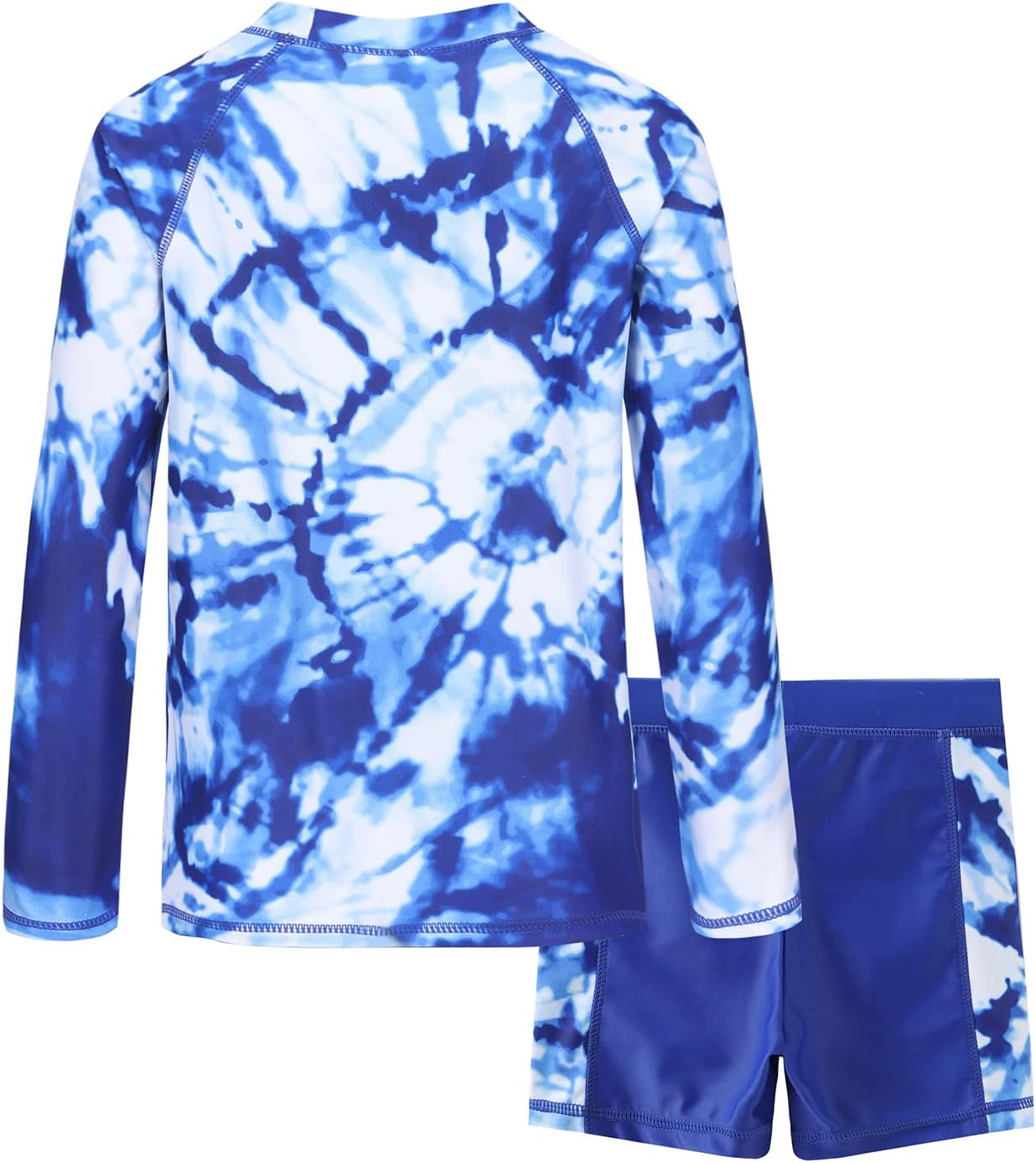 Girls Rash Guard Set for Girls Long Sleeve Swimsuits Hawaiian Two Piece Bathing Suits Swimwear Set - Image 2