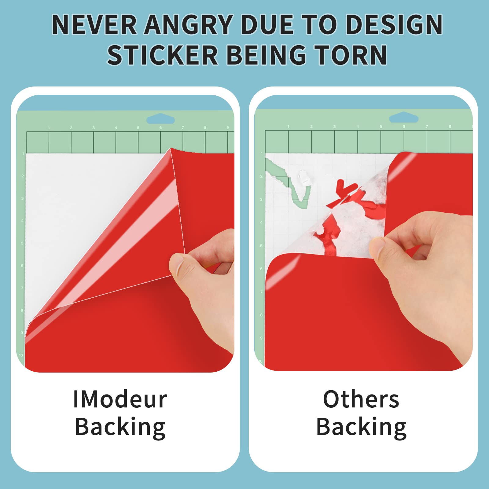 Vinile Adesivo Permanente Lucido - 25 Fogli 30.5x30.5cm Per Cricut E Silhouette - Foto 8