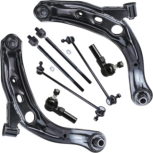 Miniatura 221 de Detroit Axle - Kit de suspensión delantera de 8 piezas para Toyota Sienna 2004-2010, brazos de control inferiores con rótulas interiores exteriores