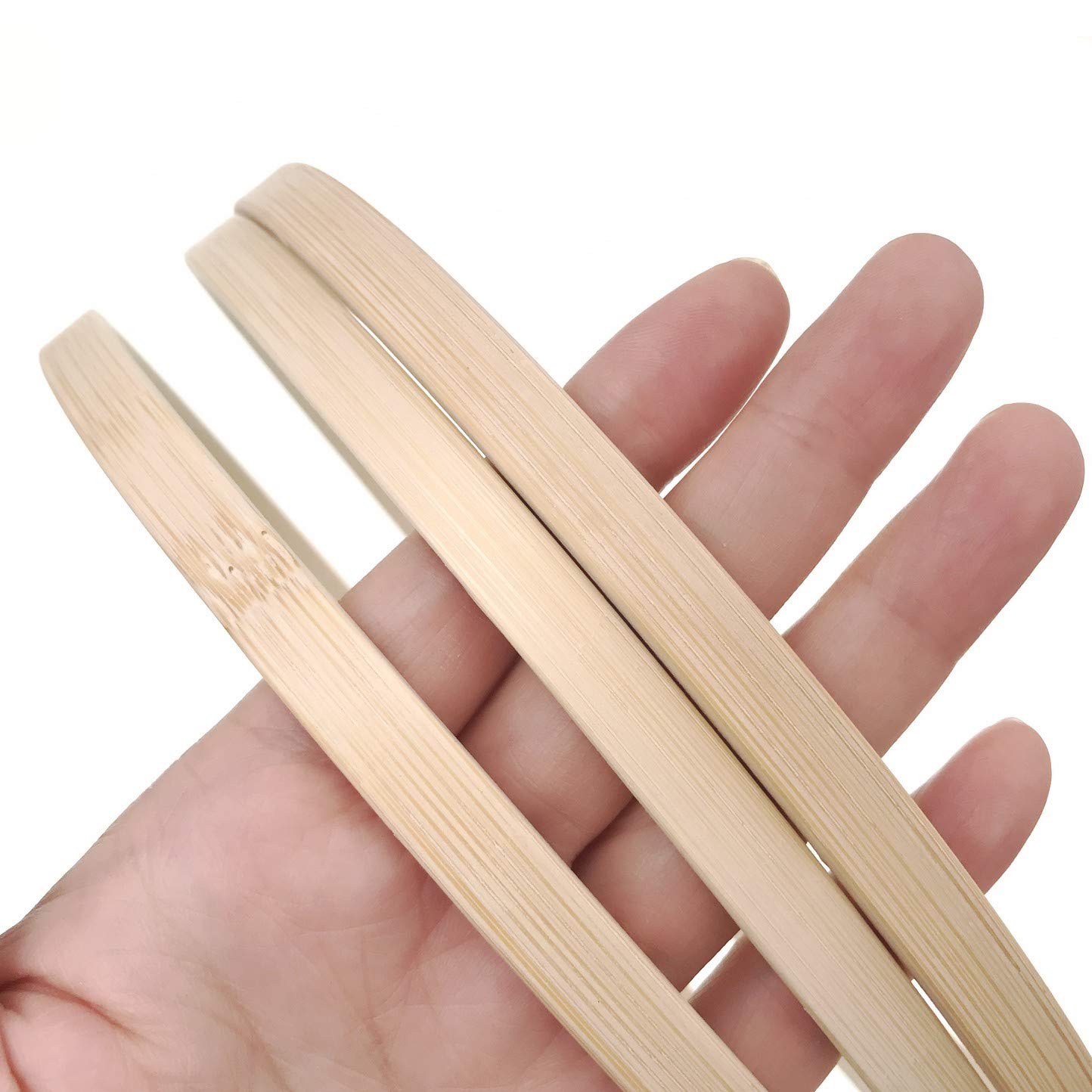 JZK 10 Cerchi in Bambù 30cm per Macramè, Acchiappasogni e Ghirlande Floreali