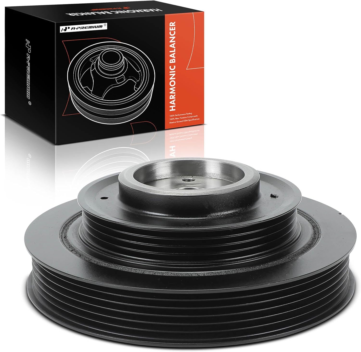 A-Premium Engine Harmonic Balancer Pulley Compatible with Chrysler Sebring 2001-2005 & Mitsubishi Eclipse 2000-2005, Galant 1999-2003, Diamante 1997-2004 & Dodge Stratus 2001-2005, 3.0L 3.5L