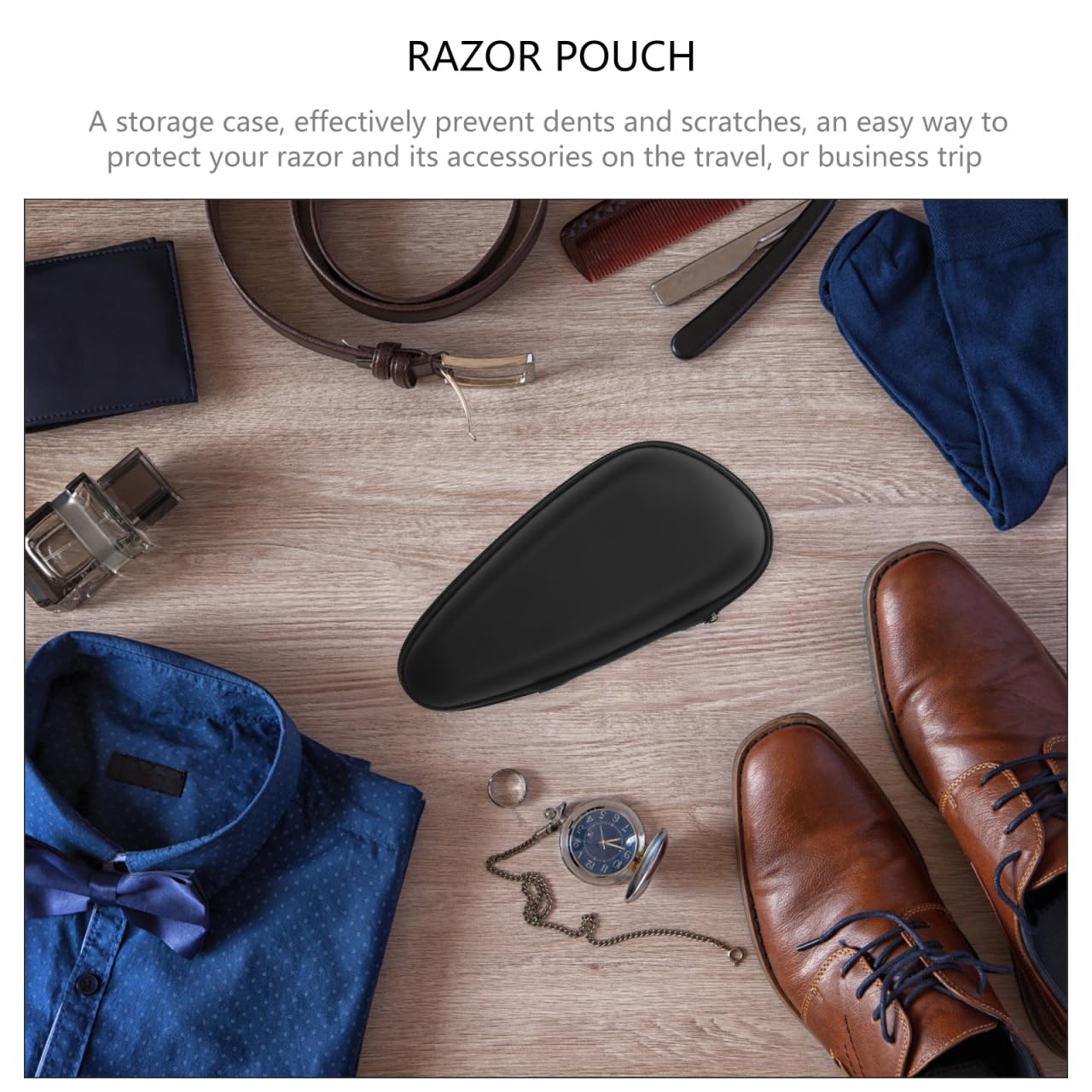 FOMIYES Estuche Protector para Maquinilla De Afeitar Estuche Rígido Prueba De Golpes y Caídas para o Almacenamiento Obsequio para Hombres