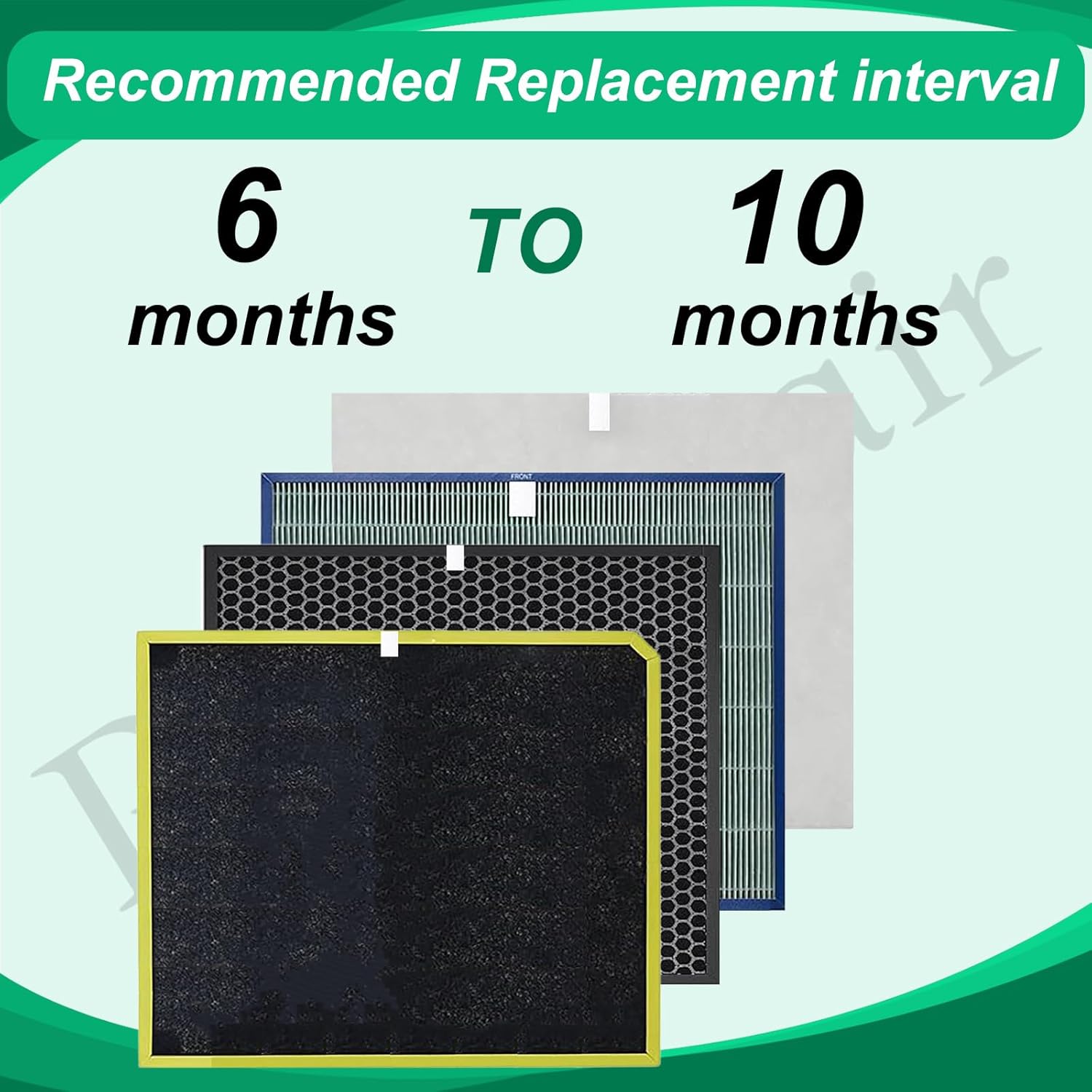 MinusA3 SPA-1000N Replacement Filter Set Compatible with Rabbit Air MinusA3 Ultra Quiet Air Purifier A3 Models - Image 5