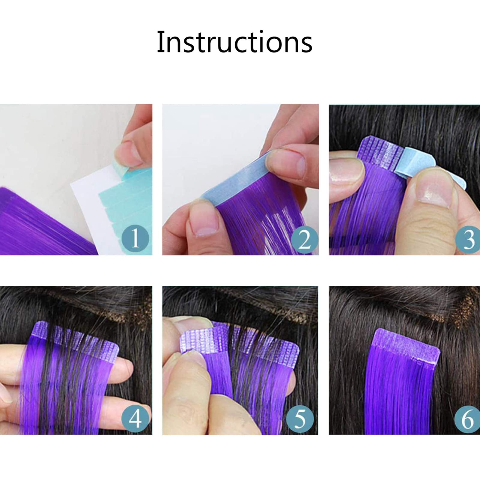 Gogogmee 2sets Double-sided Replacement Tape Hair Extension Tape Seamless Hair Extension Supplies 36pcs*2