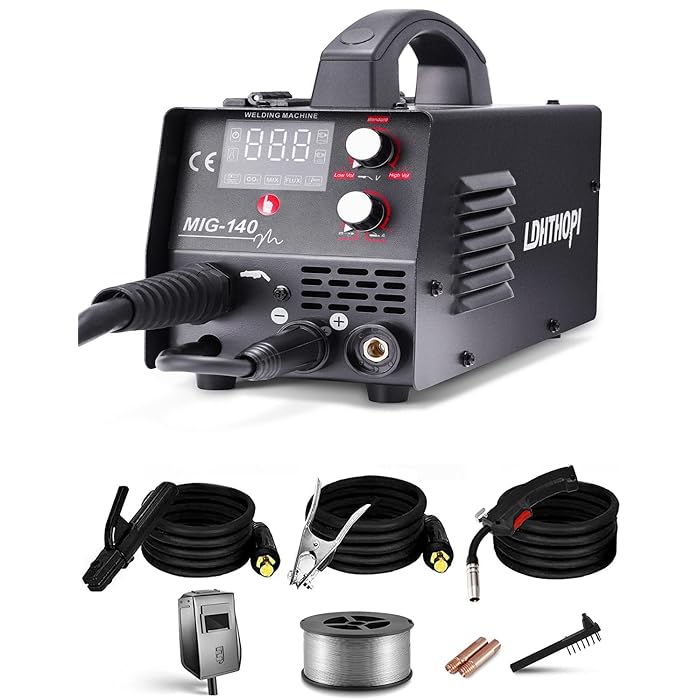 Buy LDHTHOPI MIG Welder, 140Amp 110V Gas/Gasless Flux MIG/Lift TIG