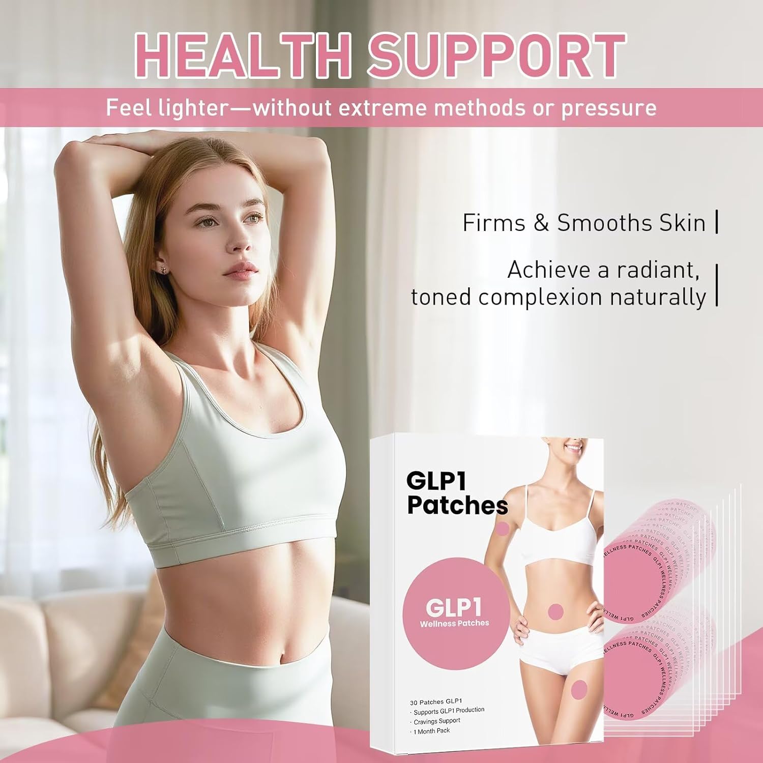 Glp1 Patches Pure Natural For Women And Men 30 Count S13