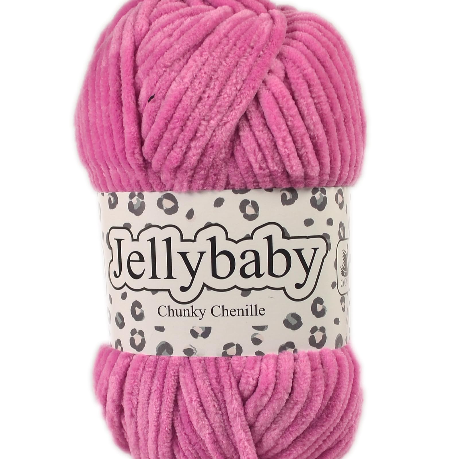 Cygnet Jellybaby Chunky Chenille Knitting Yarn (Bubblegum 016)