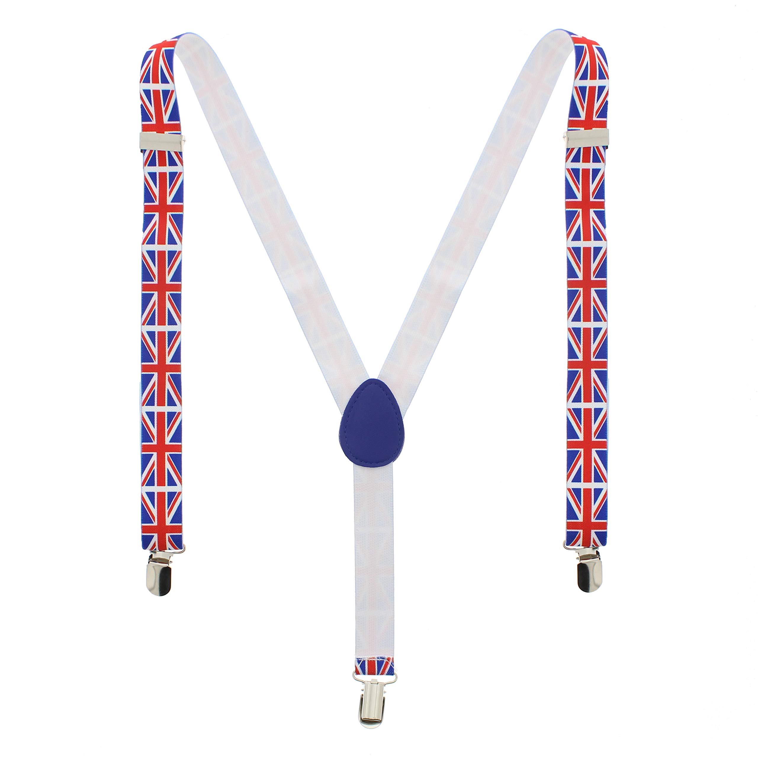 Zac's Alter Ego Adjustable Union Jack/British Flag Print Braces/Suspenders
