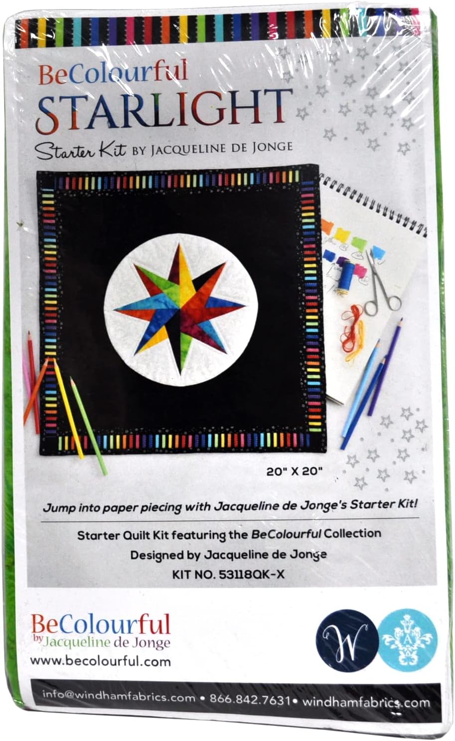 Jacqueline de Jonge Be Colorful Starlight Quilt Kit
