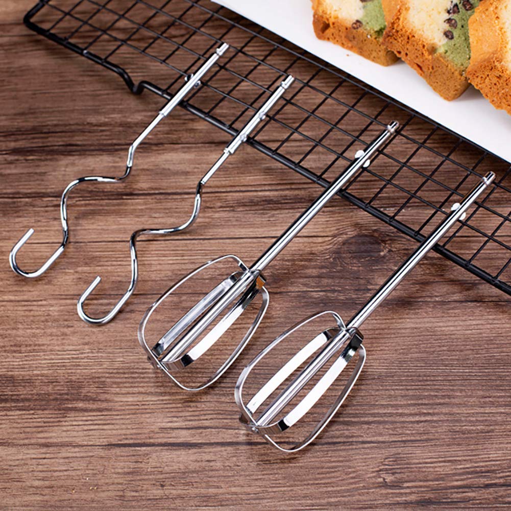 Impastatrice elettrica Professionale da 500 W Frusta Portatile Potente a 7 velocità Include fruste e Ganci per impastare per la Cottura in Cucina Torta all'uovo Crema, Nero