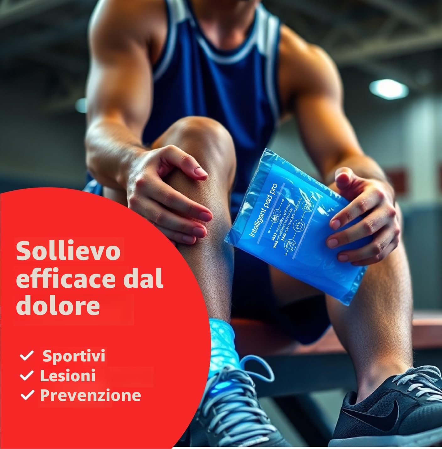 2x Impacchi Freddo Caldo 29x12cm – Set Made in Germany – Cuscinetti Gel Riutilizzabili per Terapia del Dolore, Lesioni, Gonfiori e Sollievo Muscolare