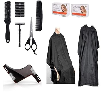 Pelo Beard Accessries with Beard Brush Mustache Shape Beard Kit for Men Boys