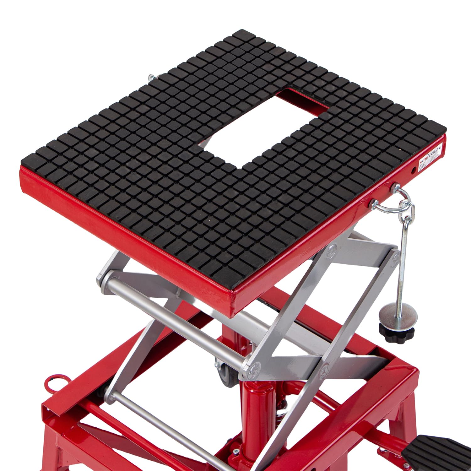KATSU Tools Cavalletto Idraulico Alzamoto con Ruote, 135 kg