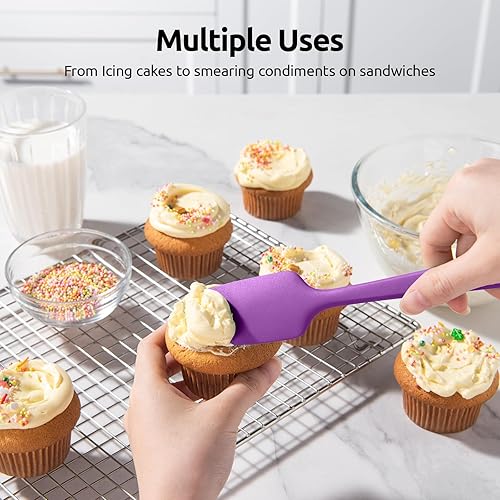 Miniatura 8 de U-Taste - Espátula de silicona resistente al calor U-Taste 600F - Rascador de goma para hornear de cocina de grado alimenticio a prueba de calor,