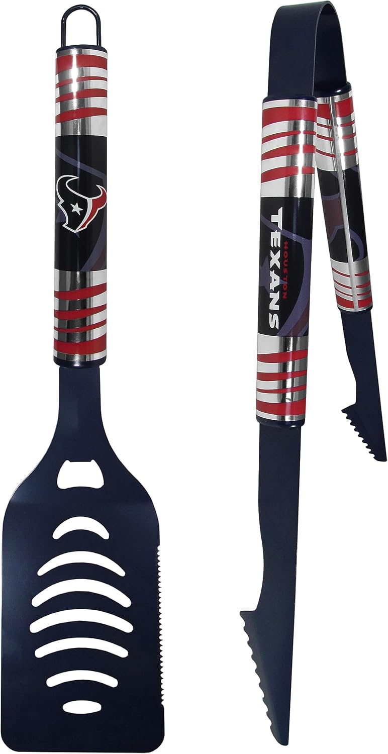 Siskiyou Sports NFL Houston Texans 2 pc Color Tailgate BBQ Set Team Colors, One Size