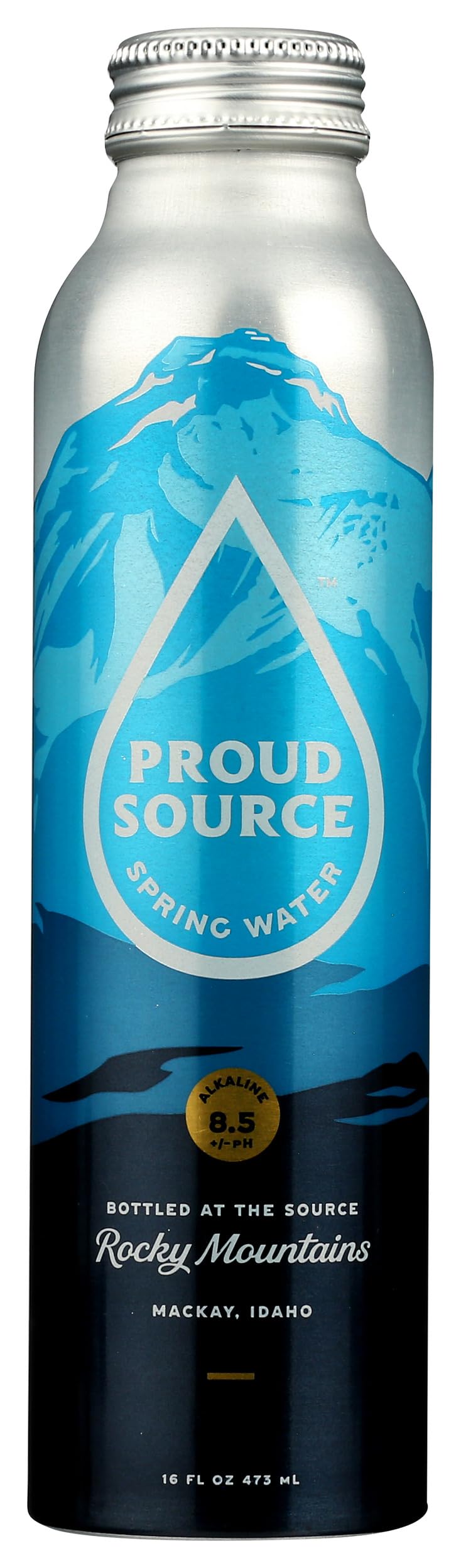 PROUD SOURCE WATER 8.1pH Rocky Mountain Alkaline Spring Water, 16 FZ