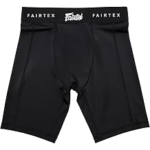 Fairtex Compression Shorts with Athletic Groin Cup Black, Medium
