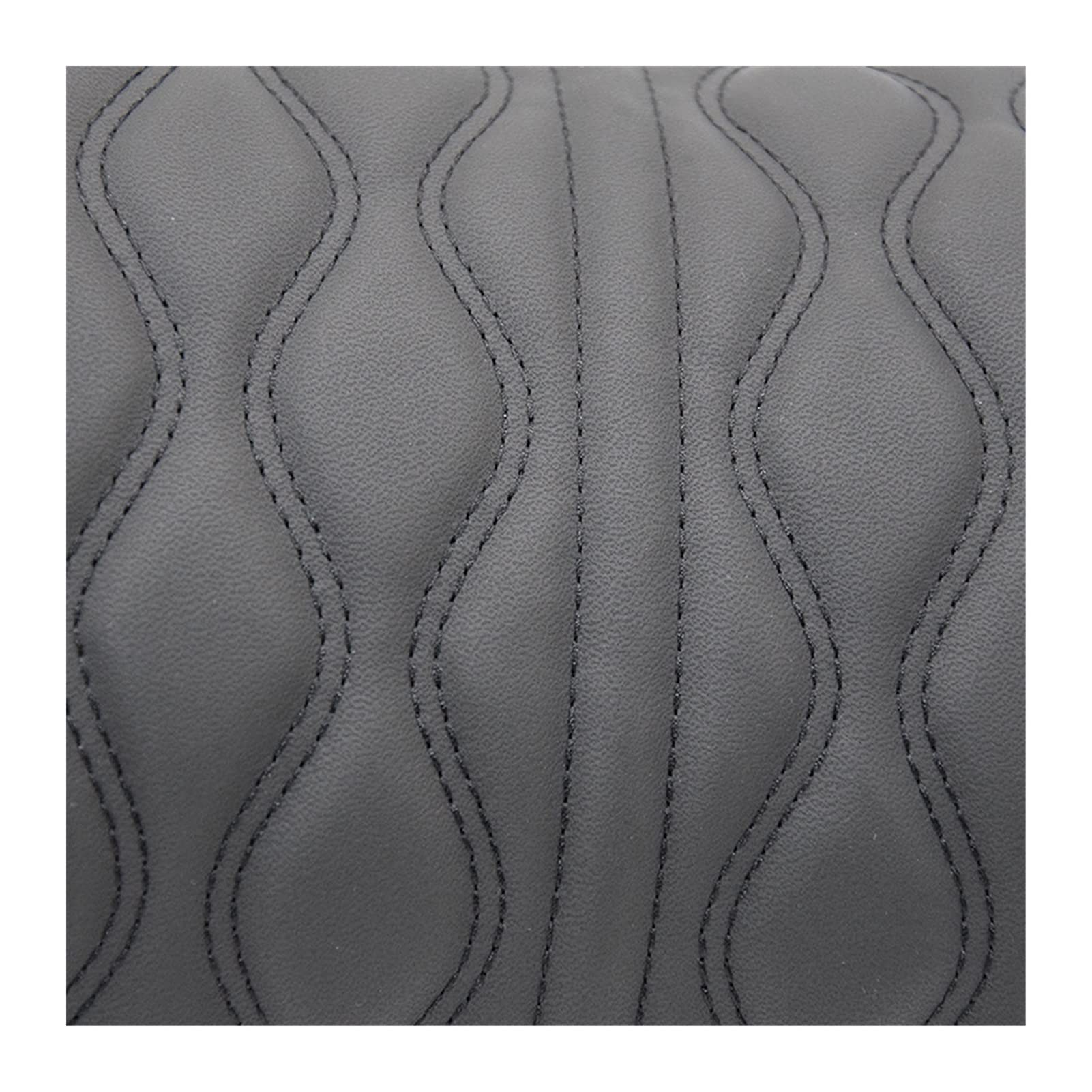 Memory Foam Poggiatesta per Auto Cuscino Ricamo in Pelle Supporto Sedile Regolazione Cuscino Schienale Supporto Collo Automatico Cuscino Lombare (Color : Coffee set)