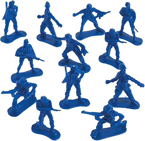 Big Bag of Blue Army Plastic Toy Soldiers (juego a granel de 144 hombres del ejército) Figuras de acción para niños