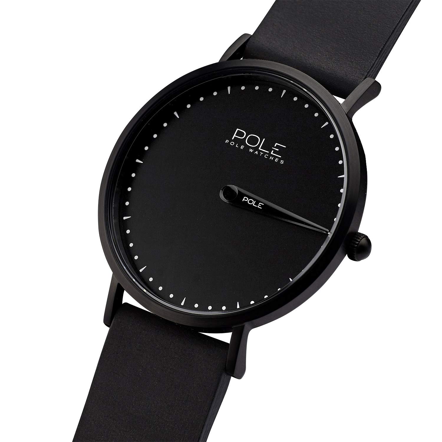 POLE Watches Reloj de Pulsera Analógico Monoaguja de Cuarzo para Hombre con Correa de Cuero | Modelo Classic
