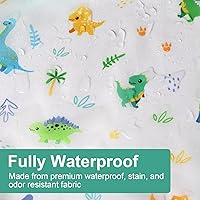 Vista 3 de Accmor 4 Pack Long Sleeve Bibs, Baby Smock Waterproof Sleeved Bib Smock for Baby Toddler 6-36 Months