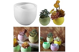 Arc Shape Cement Flower Pot Silicone Mold